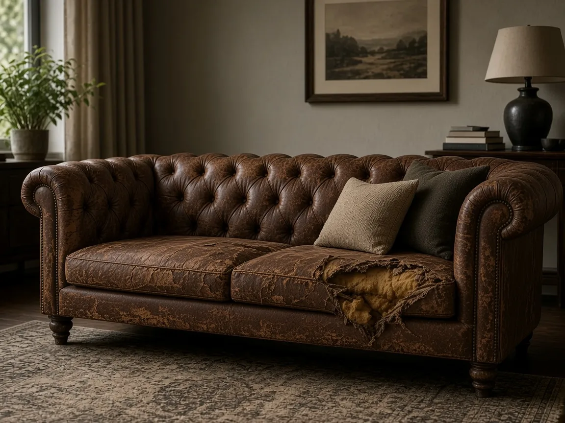 Sofa przed renowacją