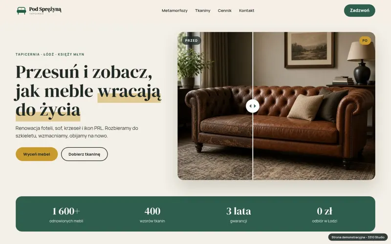 Podgląd: Tapicernia Pod Sprężyną