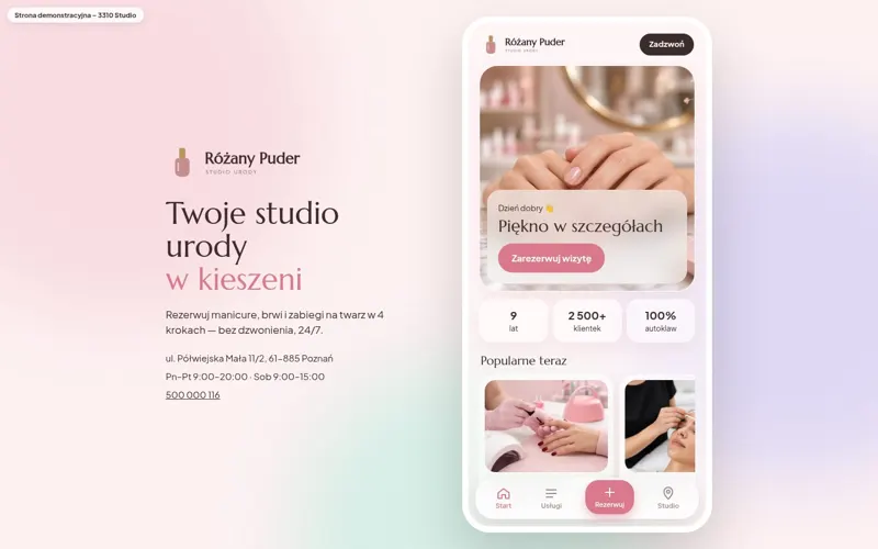 Podgląd: Studio Urody Różany Puder